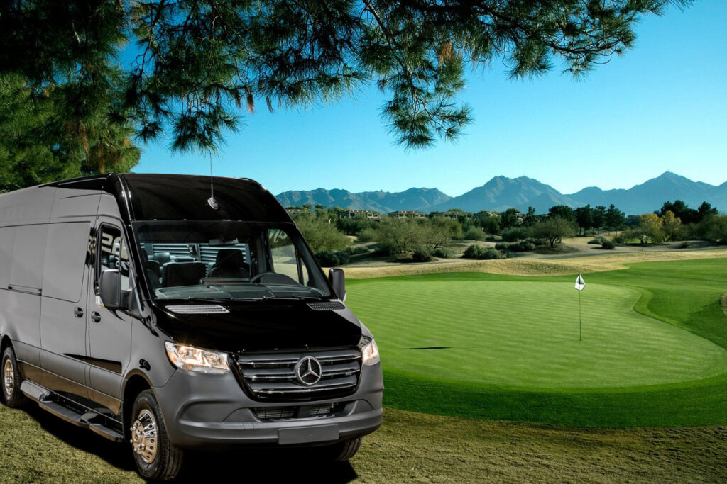 Luxury Sprinter Van at TPC Golf Course